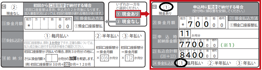 契約申込書記入例